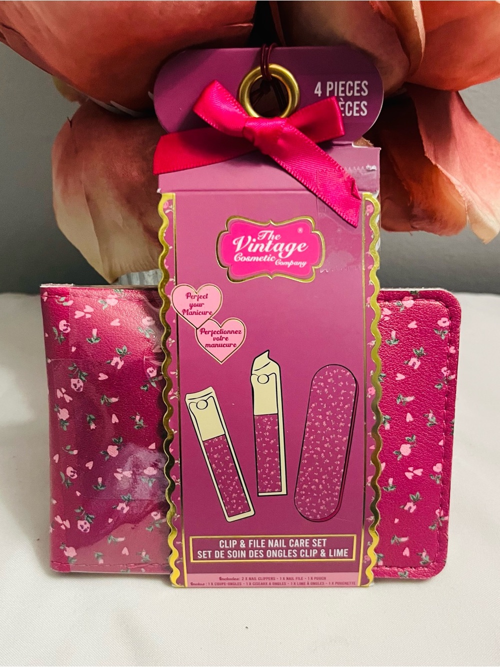 RAE DUNN Mug + Eye Brush Set, Velvet Bonnet & Nail Clip Set (NWT) 4-Piece Set. - Picture 7 of 11